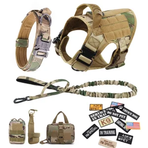 Tactical Dog Harness Set