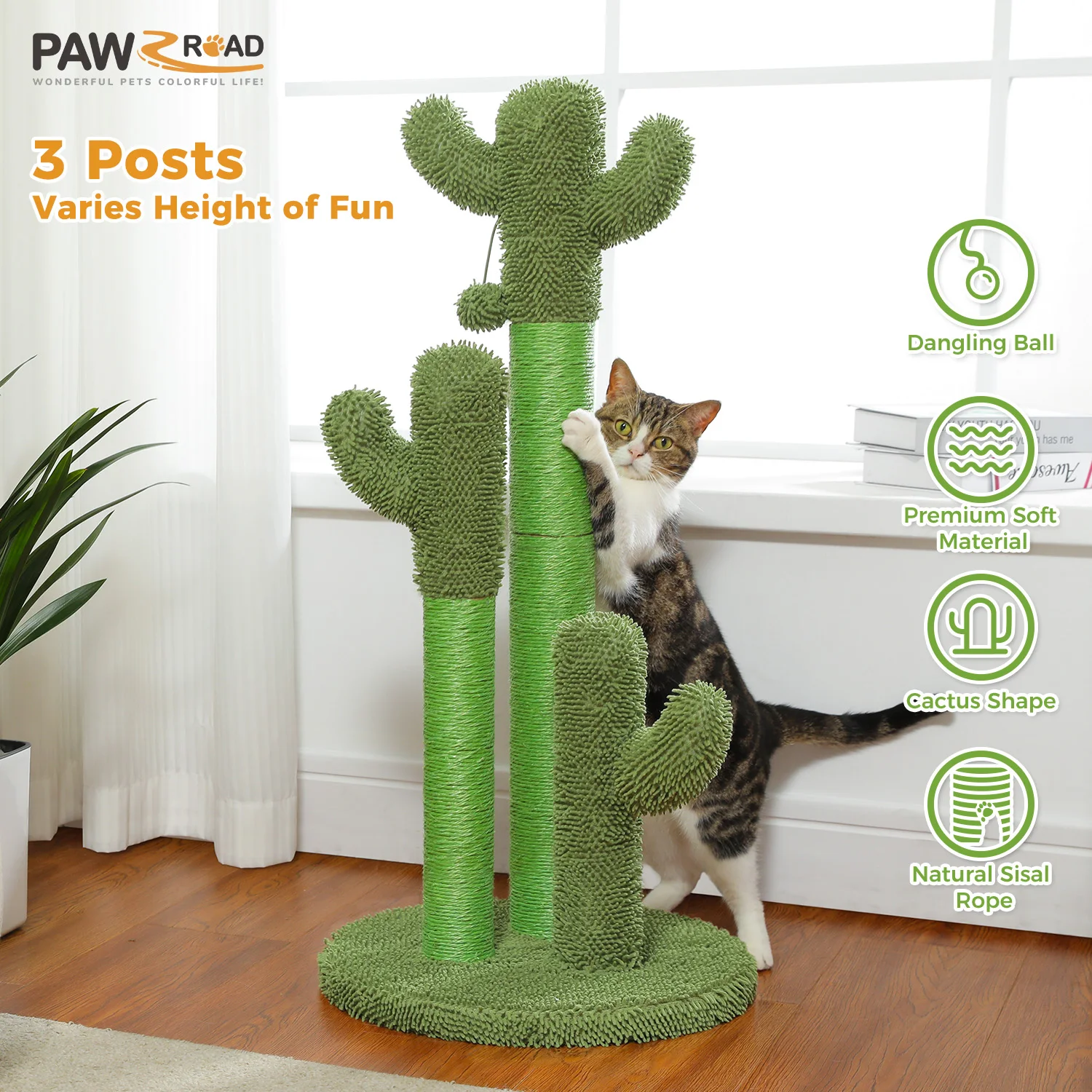 Cactus Cat Scratching Post - Image 3