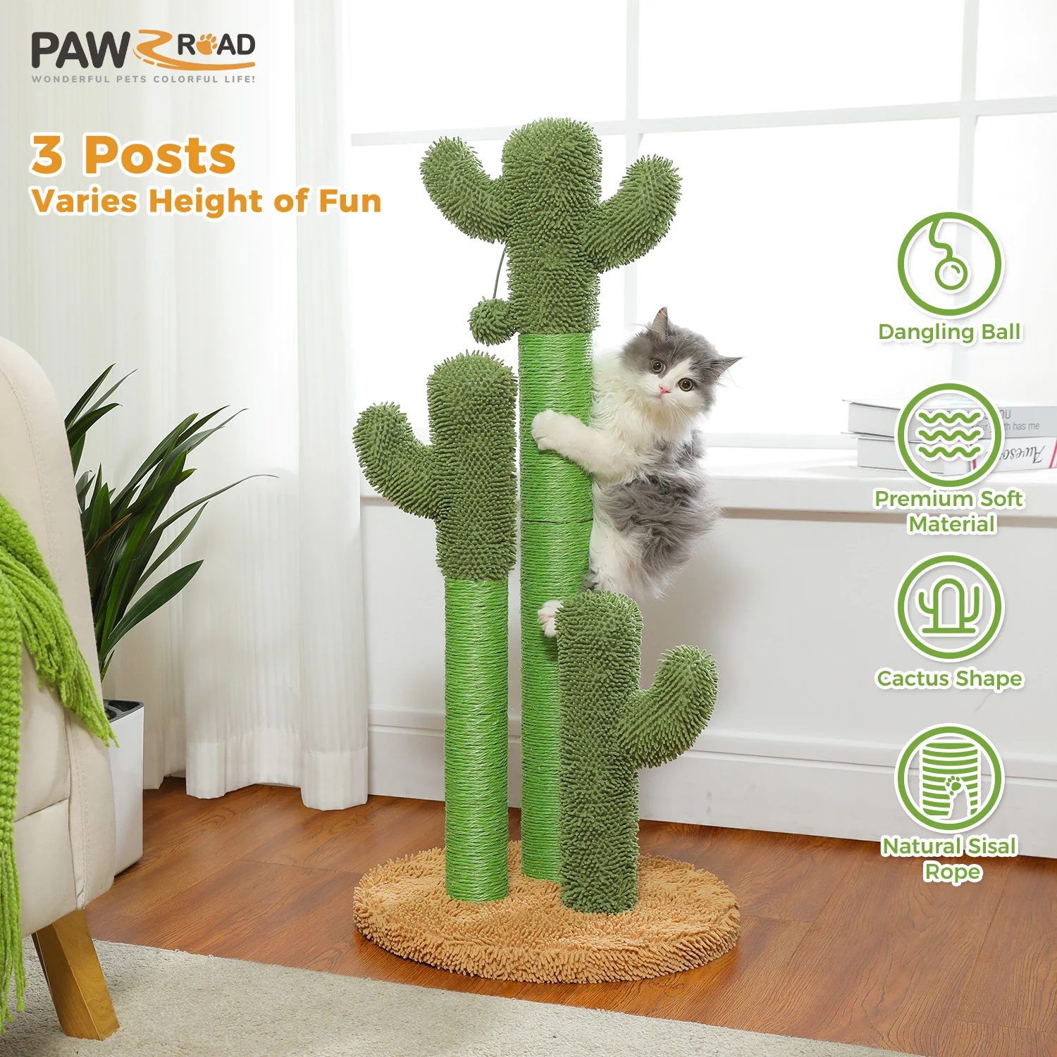 Cactus Cat Scratching Post - Image 1