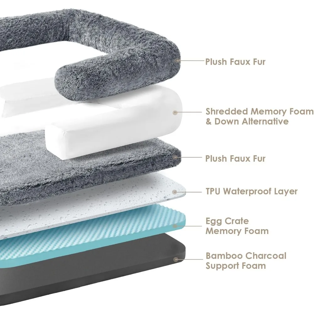 Large Orthopedic Pet Bed - Image 2