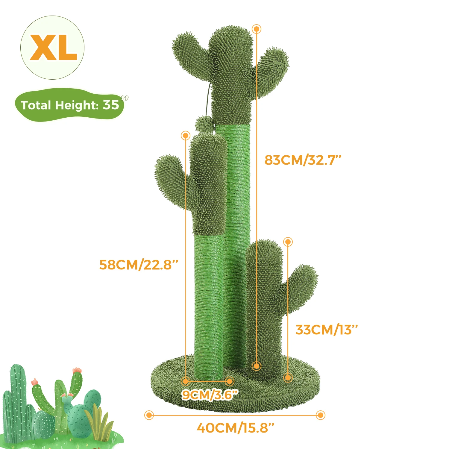 Cactus Cat Scratching Post - Image 2