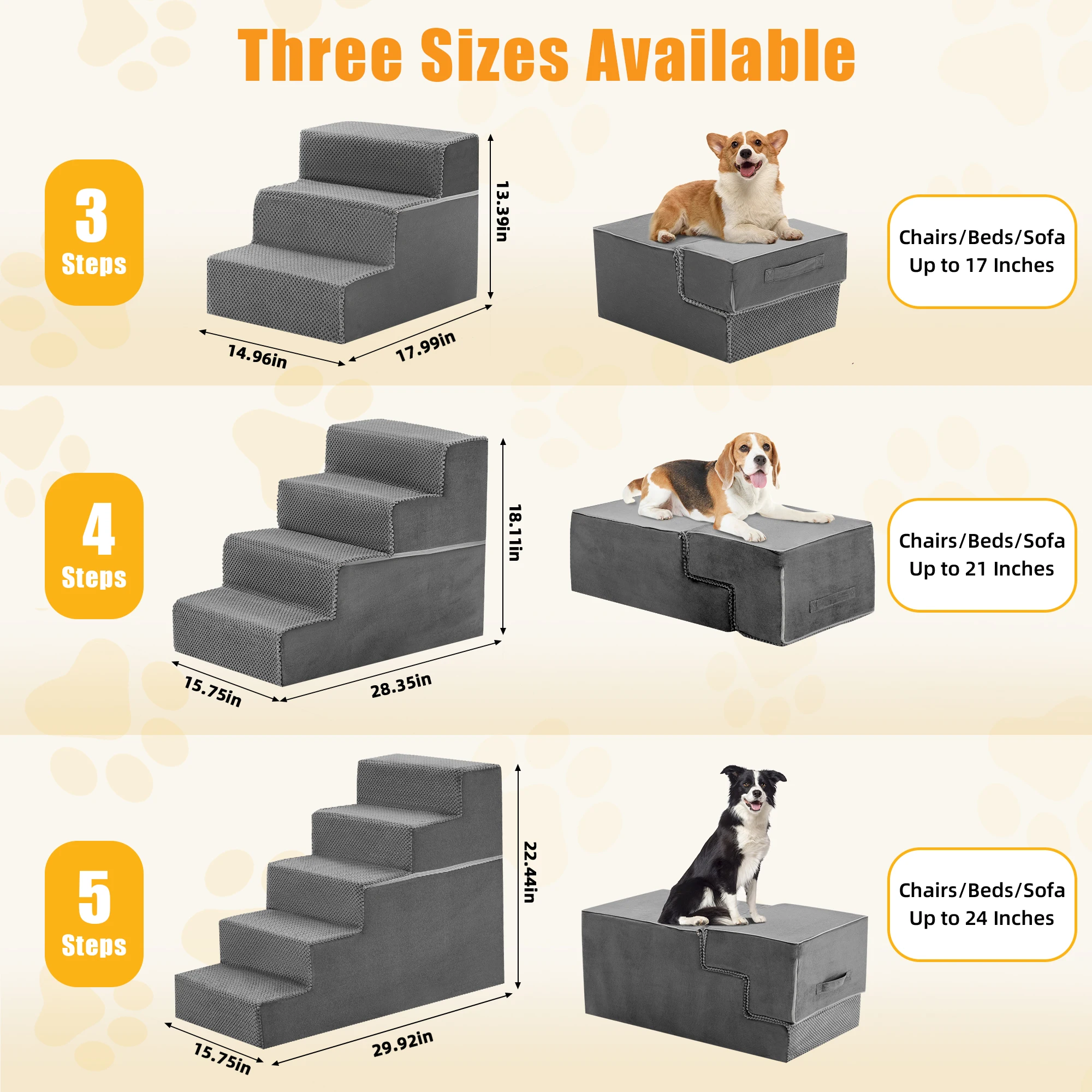 Foam Dog Stairs Ramp - Image 2