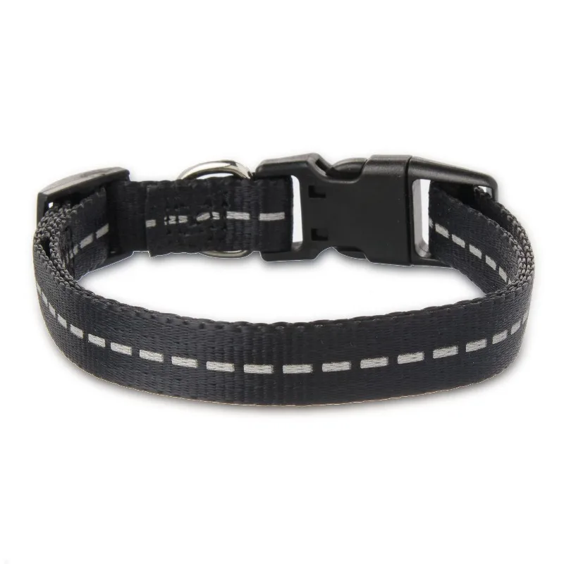 Reflective Polyester Adjustable Dog Collar - Image 1